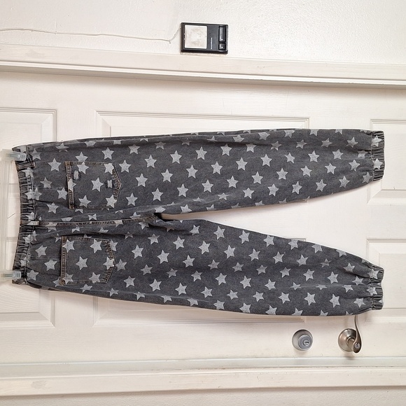 POL Star Print Distressed baggy jeans Jogger  Women Small - Picture 10 of 10